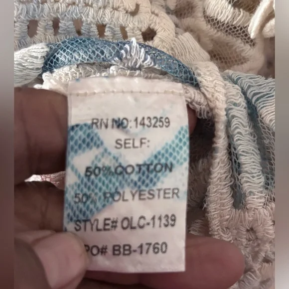 ๐ค Origami Lace Top โ Boho Multicolor | NWOT | Size 1X-2X ๐ค - Picture 4 of 6